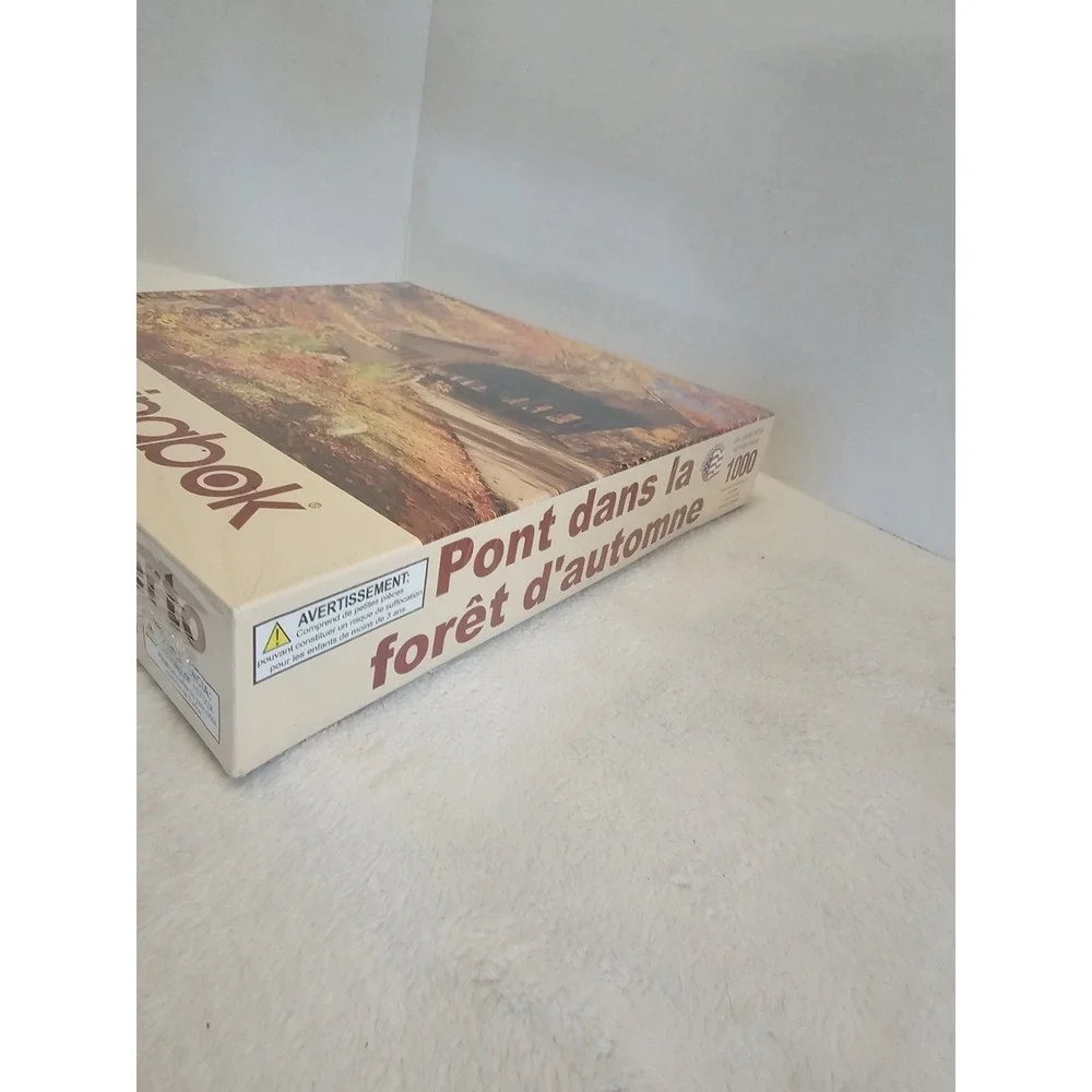 Springbok 1000 PC Jigsaw Puzzle Autumn Covered Bridge New‎ Sealed